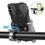 TODARRUN Universal Bike Phone Mount | Motorcycle Phone Holder Adjustable can 360 Degree Rotation With Fall Prevention Silicone Bands Fits iPhone X|Xs Max Xr 8|8 Plus Galaxy S9 Holds Phones from 3.5-7"