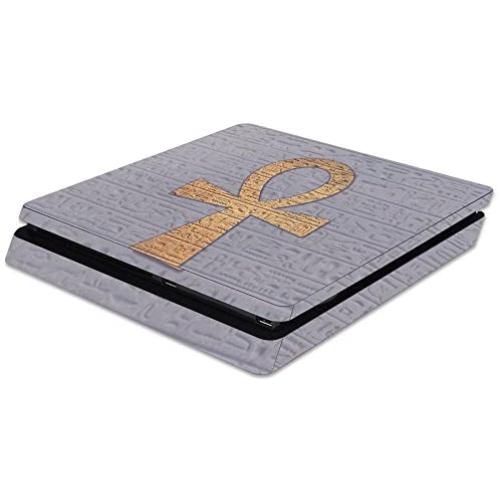 MightySkins Skin Compatible with Sony PS4 Slim Console - Ankh | Protective, Durable, and Unique Vinyl Decal wrap Cover | Easy to Apply, Remove, and Change Styles | Made in The USA