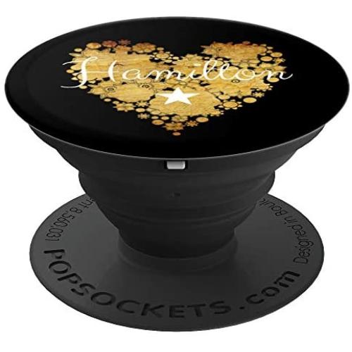 I Love Hamilton Heart | Gift for Teenage Girl Women PopSockets Grip and Stand for Phones and Tablets