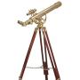 BARSKA Anchormaster 28x60m Brass Refractor Telescope w/ Mahogany Floor Tripod