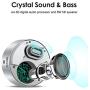 [EVA Waterproof Case Included] XLEADER SoundAngel (2 Gen) 5W Touch Wireless Speaker, 15h Music, Micro SD, Portable Bluetooth Speaker for Phone Mp3 Echo Kitchen Bathroom Bedroom Traveling, Silver