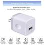 USB Wall Charger Micro USB Cable,4Kit Charging Block USB Charger Cube Plug with Android Micro Cord Cable Compatible Samsung Galaxy S7 Edge A10 A6 M10 J7 J8 S6 S5 Note 4 5, LG, HTC, Moto, Android Phone