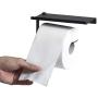 Cyoneed Toilet Paper Roll Holder with Cell Phone Shelf - Wall Mounted Bathroom Tissue Dispenser - Bundled with 3" Wall Decal - Let It Go