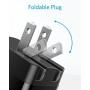 Quick Charge 3.0, Anker 18W 3Amp USB Wall Charger (Quick Charge 2.0 Compatible) Powerport+ 1 for Anker Wireless Charger, Galaxy S10e/S10/S9/S8/Plus, Note 9/8, LG G7/V40/V30+, iPhone, iPad and More
