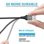 Mfi Certified Lightning Cable 3ft 3Pack Nylon Braided Heavy Duty iPhone Charger Cable Cord Black Compatible with iPhone 11 / Pro Max/X/Xs Max/Xr /8 Plus/ 7 Plus/ 6S Plus / 6 Plus/iPad Mini/Air