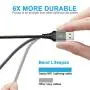 Mfi Certified Lightning Cable 3ft 3Pack Nylon Braided Heavy Duty iPhone Charger Cable Cord Black Compatible with iPhone 11 / Pro Max/X/Xs Max/Xr /8 Plus/ 7 Plus/ 6S Plus / 6 Plus/iPad Mini/Air