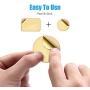 Mount Metal Plate with Adhesive for Magnetic Cradle-Less Mount -X4 Pack 2 Rectangle and 2 Round (Compatible with WizGear mounts) (Gold)
