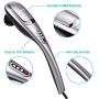 NURSAL Handheld Deep Percussion Massager with 5 Massage Modes, Adjustable Speed and Non-Slip Design Plus 5 Interchangeable Tips | for Neck, Shoulder, Back, Legs, Muscle Pain and Sports Recovery