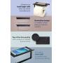 Neater Nest Reversible Toilet Paper Holder with Phone Shelf, Modern Style (Oil Rubbed Bronze, Single)