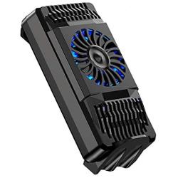 Fanbiya Cell Phone Cooler, Mobile Gaming Cooling Rapid Chill Thermo-Electric Cooler PUBG COD USB Powered Quiet Cooler for Android iOS Chicken Dinner (Black)