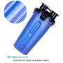 Dog Water Bottle Dog Bowls for Traveling Pet Food Container 2-in-1 with Collapsible Dog Bowls, Outdoor Dog Water Bowls for Walking Hiking Travelling … (Blue)