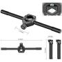 Neewer Carbon Fiber Dual Handle Grip Holder-Diameter-Adjustable 25-45mm for Zhiyun Crane 2/Crane V2/Crane Plus/Crane/Crane M/Feiyu G6 Plus/A1000/A2000/MOZA Air Aircross Gimbals (Only Grip Included)