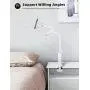 Phone Holder Bed Gooseneck Mount - Lamicall Flexible Arm 360 Mount Clip Bracket Clamp Stand for Cell Phone 11 Pro XS Max XR X 8 7 6 Plus 5 4, Galaxy S10 S9 S8 S7 S6, Overall Length 33.4In(White) Phone Holder Bed Gooseneck Mount - Lamicall Flexible Arm 360 Mount Clip Bracket Clamp Stand for Cell Phone 11 Pro XS Max XR X 8 7 6 Plus 5 4, Galaxy S10 S9 S8 S7 S6, Overall Length 33.4In(White)