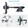 [2020 Upgrade] DesertWest Universal Car Phone Mount, Cell Phone Holder for Dashboard Windshield Air Vent, Long Arm Compatible with iPhone SE 11 Pro Max XR XS X Samsung Galaxy Note 20 S20 S10 S9