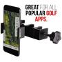 Enduro Golf Cart Mount for Phone and SkyCaddie SX500 - TACKFORM [Enduro Series] - Rock Solid All-Metal Holder for Phones and GPS up to 3.4" Wide. Industrial Spring Grip.