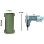 [2PC] WUOJI Finger Strap Phone Holder - Ultra Thin Anti-Slip Universal Cell Phone Grips Band Holder for Back of Phone (DarkGreen)