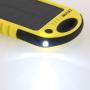 Levin Dual USB Port 6000mAh Portable Solar Panel Charger for iPhones, Windows and Android Phones - Yellow