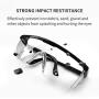DJM Daily Safety Goggles with Universal Fit, Safety Glasses with Clear, Fog-Free, Anti-spittle, Anti Scratch and UV Protection Coated Lenses, Spectacles for Eye Protection
