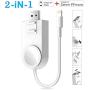 iWatch Charger Compatible with iPhone Charger,2 in 1 Portable Wireless Adjustable Magnetic USB Watch Charger Compatible for Apple Watch Series 5/4/3/2/1 & iPhone 11/11 Pro/XR/XS/XS Max/X/8/Airpods