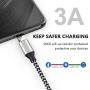 iPhone Charger,YEFOOT MFi Certified Lightning Cable 5PACK 6FT Nylon Woven USB Charging Cable with Metal Connector Compatible iPhone 11/Pro/Xs Max/X/8/7/Plus/6S/6/SE/5S iPad-Black&White