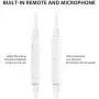Wired Earbuds with Microphone and Remote Volume Control [2 Pack] [2 Pair] 3.5mm Plug Earphones Noise Canceling Headphones for Android Smartphone, Tablet, MP3/MP4 Player, All 3.5mm Audio Devices