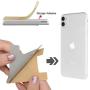 Card Holder for Back of Phone, SHANSHUI Phone Wallet Silicone Credit Card Holder Pocket Pouch Compatible with iPhone, Android & Most Smartphones (Black, White,Gray / 3 pcs)
