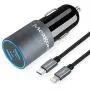 Meagoes USB C Fast Car Charger, Compatible for iPhone 11 Pro Max/11 Pro/11/XS MAX/XS/XR/X/8 Plus/8/iPad Mini 5/Air 3, Dual 18W Power Delivery Ports Adapter with 3.3ft MFi Certified Lightning Cable