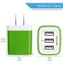 USB Charging Block, Ailkin 3.1A Fast USB Charger Adapter Charging Plug Cube Compatible iPhone X/8/7/6s/Plus, iPad Pro/Air 2/Mini, LG, HTC, Samsung and More Android, Type C, iOS Smart Phones Charger
