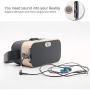 VIFE, Virtual Reality Headset,3D VR Glasses for Mobile Games and Video & Movie,Compatible 3.5-6 inch iPhone/Android Phone,Including iPhone,Samsung, LG,etc (Gold - No Remote)