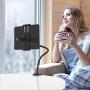 Aluminium Gooseneck Tablet stand & Cell Phone Holder,Universal 360° Flexible Tablet mount| Lazy Arm Holder Clamp Mount Bracket Bed Dock Compatible with Pad Mini/Air 2/3/4,Tab 2 3 and 4.7-10.5" Devices