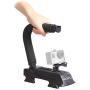 Movo Action Video Stabilizing Handle Grip for GoPro HERO, HERO2, HERO3, HERO4, HERO5 amd Apple iPhone 4, 4S, 5, 5S, 6, 6S, 7, 8, X (Reg / Plus), Samsung Galaxy S3, S4, S5, S6, S7 Smartphones