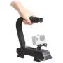 Movo Action Video Stabilizing Handle Grip for GoPro HERO, HERO2, HERO3, HERO4, HERO5 amd Apple iPhone 4, 4S, 5, 5S, 6, 6S, 7, 8, X (Reg / Plus), Samsung Galaxy S3, S4, S5, S6, S7 Smartphones