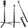 Smatree Telescoping Selfie Stick with Tripod Stand Compatible for GoPro Hero 8/7/6/5/4/3+/3/Session/GOPRO Hero (2018)/Cameras,DJI OSMO Action,Ricoh Theta S/V,Compact Cameras and Cell Phones