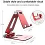 Adjustable Cell Phone Stand, licheers Multi-Angle Cell Phone Holder, Cradle, Dock, Stand Compatible with Nintendo Switch, Phone 11 Pro Xs Max Xr X 8 7 6 6s Plus and 4-7 Inch Devices (Red) Adjustable Cell Phone Stand, licheers Multi-Angle Cell Phone Holder, Cradle, Dock, Stand Compatible with Nintendo Switch, Phone 11 Pro Xs Max Xr X 8 7 6 6s Plus and 4-7 Inch Devices (Red)