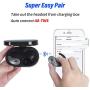 Wireless Bluetooth Earbuds 5.0 with Charging Case and Mic for iPhone Android Cell Phones Headset IPX5 Waterproof Earphones in Ear TWS Deep Bass Stereo Headphones for Sports-Grey