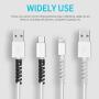 Cable Protector Spiral Phone Cable Saver Lightning Charge, Headphone, USB Cord, PC and Notebook Cable Protector, Fit for All Cell Phone - 8 PCS (Grey)