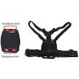 Smartphone Outdoor Chest Strap Mount + Waterproof Case Holder Fits for up to 5.5inch Mobile Phones - Best Cell Phone Chest Harness Mount- Perfect for Outdoor Activities