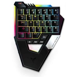 Flydigi Scorpion One-Handed Bluetooth RGB Mechanical Keyboard for PUBG CODM Android USB Wired for PC Not Support iOS 13.4 and Above