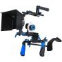 Morros DSLR Rig Movie Kit Shoulder Mount Rig + Follow Focus + Matte Box + Adjust Platform+ C Shape Support Cage +Top Handle for All DSLR Cameras and Video Camcorders