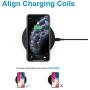 Wireless Charger 10W Qi Fast Wireless Charging Pad,7.5W Compatible with iPhone 11,11 Pro,11 Pro Max,Xs Max,XR,XS,X,8,8 Plus,10W for Samsung Galaxy S10,S10+,S9,S8,Note 10,10+,9,8,AirPods(No AC Adapter)