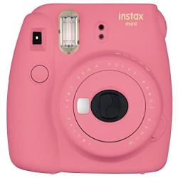 Fujifilm Instax Mini 9 Instant Camera Flamingo Pink + Fuji Instax Film Twin Pack (20PK) + Camera Case + Frames + Photo Album + 4 Color Filters and More Top Accessories Bundle