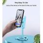 Cell Phone Stand, Angle Adjustable Cell Phone Stand for Desk, Cell Phone Holder Compatible with iPhone, iPad Mini, Kindle, All Mobile Phone, Switch