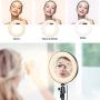 Miracase 8" Ring Light with Stand, 14 Colors RGB LED Ring Light with Tripod Stand and Phone Holder & 10 Brightness Level & Camera Remote Shutter for Makeup,YouTube,Video,Photography