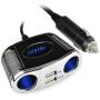 BESTEK 150W 2-Socket Cigarette Lighter Power Adapter DC Outlet Splitter 3.1A Dual USB Car Charger for iPhone X/8/7/6s/6 Plus, iPad, Samsung Galaxy S9/S9 Plus and More