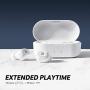 SoundPEATS True Wireless Earbuds 5.0 Bluetooth Headphones in-Ear Stereo Wireless Earphones with Microphone Binaural Calls, One-Step Pairing, Total 35 Hours, TrueFree Plus - White