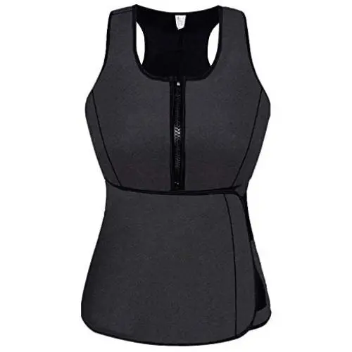 SlimmKISS Neoprene Sweat Vest for Women, Slimming Body Shaper with Adjustable Waist Trimmer Belt, Weight Loss SlimmKISS Neoprene Sweat Vest for Women, Slimming Body Shaper with Adjustable Waist Trimmer Belt, Weight Loss