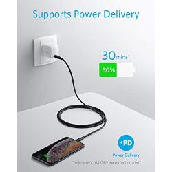 Anker iPhone 11 Charger, USB C to Lightning Cable [6ft Apple Mfi Certified] Powerline+ II Nylon Braided Cable for iPhone SE / 11 Pro/X/XS/XR / 8 Plus/AirPods Pro, Supports Power Delivery (Upgraded)