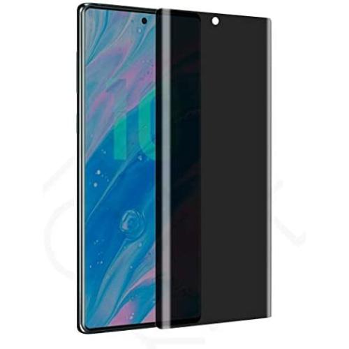 Galaxy Note 10 Plus Privacy Screen Protector, Frozen ic 3D Curved [2020 Upgrade Version] Anti-spy Tempered Glass Screen Film 9H Hardness Anti-Scratch Anti-Peep Shield,For Samsung Galaxy Note 10 Plus