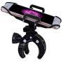 Bike Mount,ihens5 Bike Phone Mount Motorcycle Baby Carriage Bicycle Mic Stand Cell Phone Holder Cradle with Rubber Strap 360 Degree Rotate for iPhone X 7 6s Plus 5s 5SE Sony Samsung (Black)