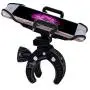 Bike Mount,ihens5 Bike Phone Mount Motorcycle Baby Carriage Bicycle Mic Stand Cell Phone Holder Cradle with Rubber Strap 360 Degree Rotate for iPhone X 7 6s Plus 5s 5SE Sony Samsung (Black)